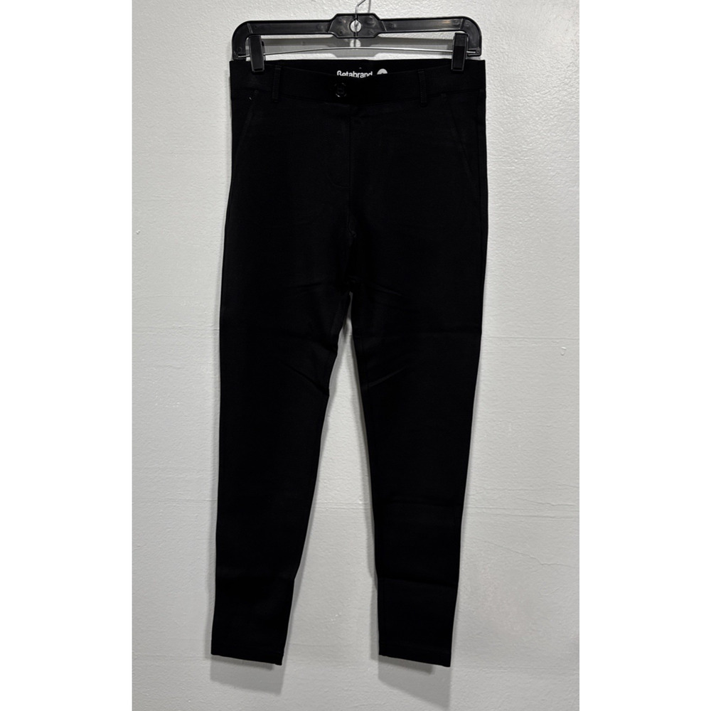 Betabrand Two Pockets Dress Pant Yoga Pants Black Skinny Leg Size S Stretch